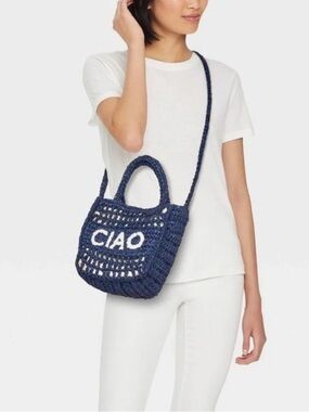 Universal Thread  Straw Mini Bag Crochet Ciao NWT